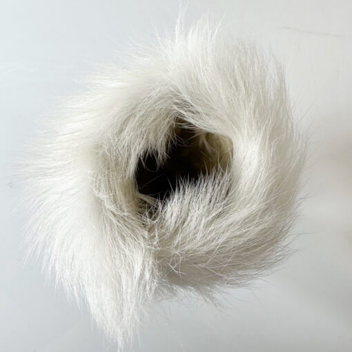 Dameluffer / Sort med hvid Toscanakant - Image 4